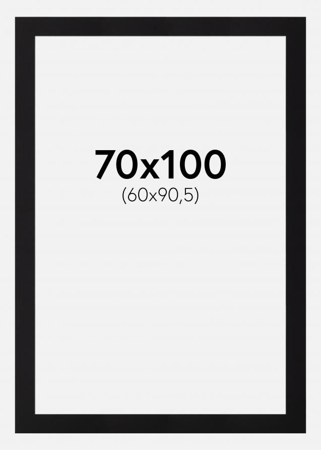 Passe-partout Noir Standard (noyau blanc) 70x100 cm (60x90,5)