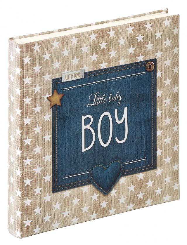 Little Album bébé Boy Bleu - 28x30,5 cm (50 pages blanches / 25 feuilles)