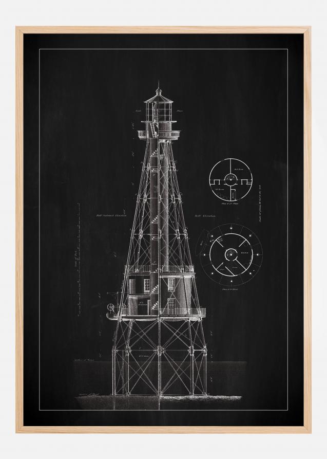 Ardoise - Phare - Ship Shoal Lighthouse Poster
