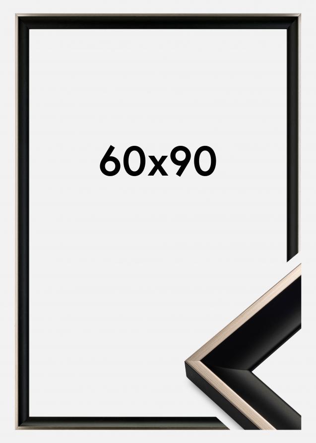 Cadre Öjaren Verre Acrylique Noir-Argent 60x90 cm