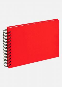 Cloth Album  spirale Rouge - 19,5x15 cm (40 Pages noires / 20 Feuilles)