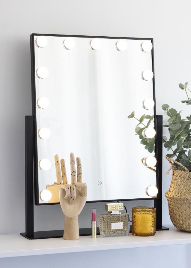 KAILA Miroir de maquillage VI Noir- 46x60 cm