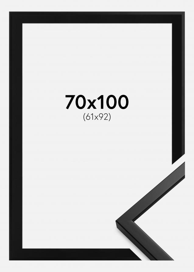 Cadre Oslo Noir 70x100 cm - Passe-partout Noir 62x93 cm