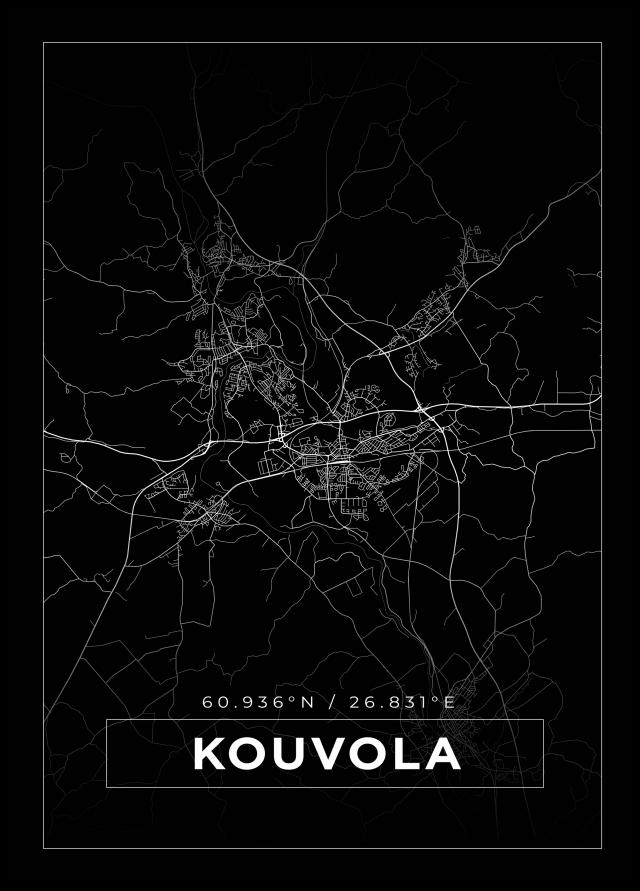 Map - Kouvola - Black