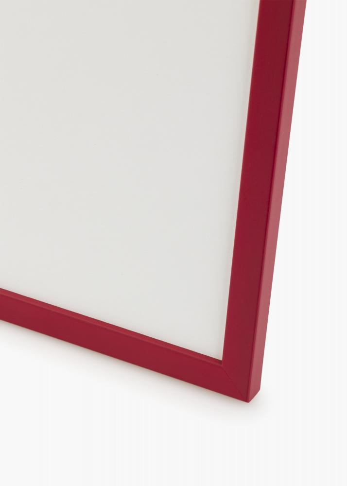 Cadre Edsbyn Rouge 40x60 cm - Passe-partout Blanc 32,9x48,3 cm
