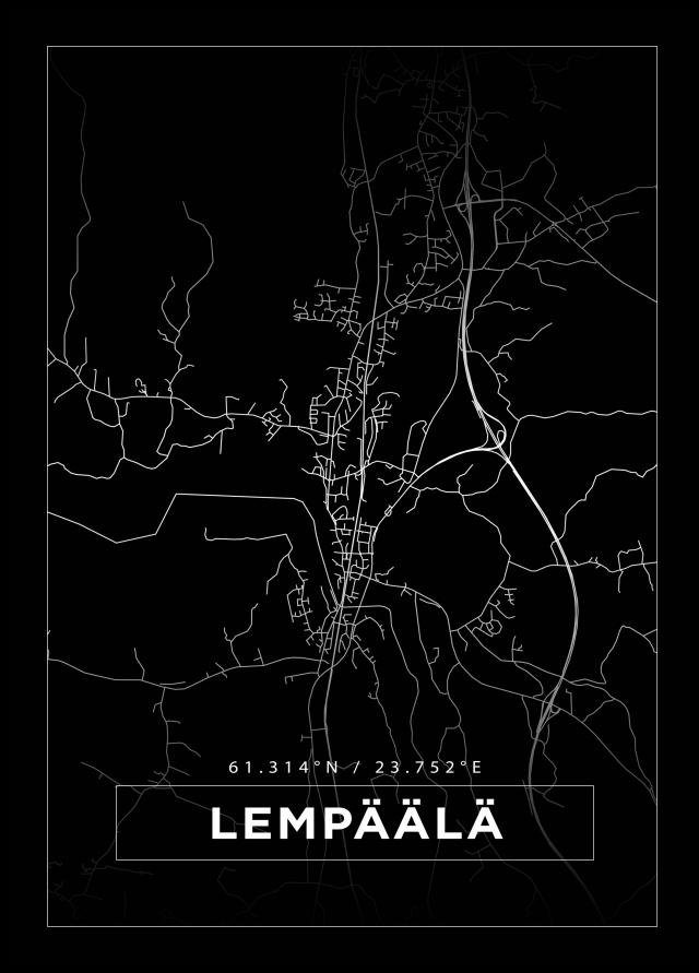 Map - Lempäälä - Black