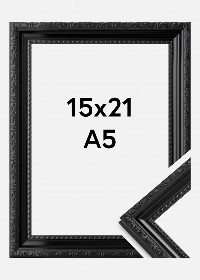 Cadre Photo Noir 15x20 cm et 20x15 cm pour exposition - Convient au A5, A6  et Carte