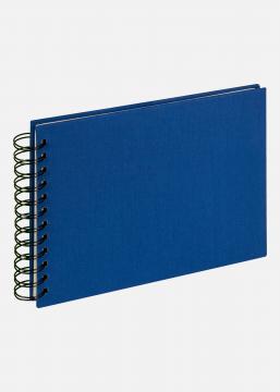 Cloth Album  spirale Bleu - 19,5x15 cm (40 Pages noires / 20 Feuilles)