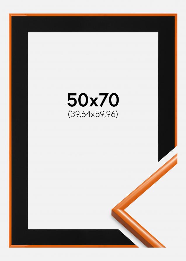 Cadre New Lifestyle Orange clair 50x70 cm - Passe-partout Noir 16x24 pouces