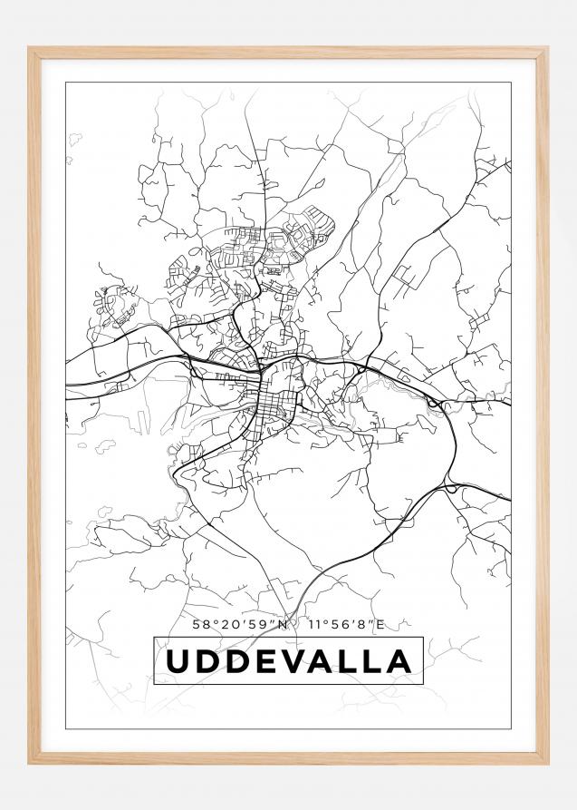 Map - Uddevalla - White