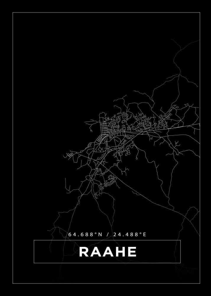 Map - Raahe - Black