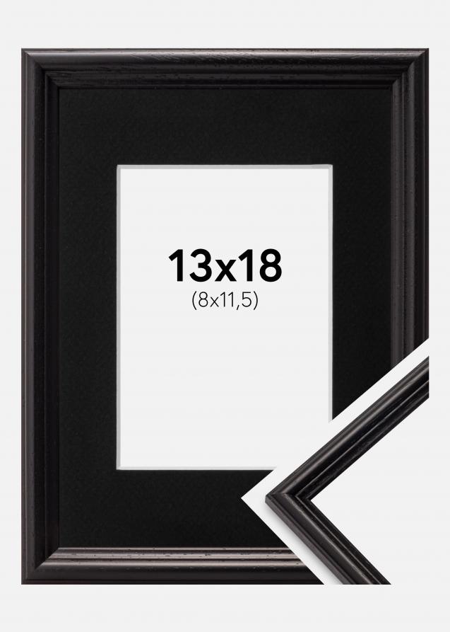 Cadre Horndal Noir 13x18 cm - Passe-partout Noir 9x12 cm
