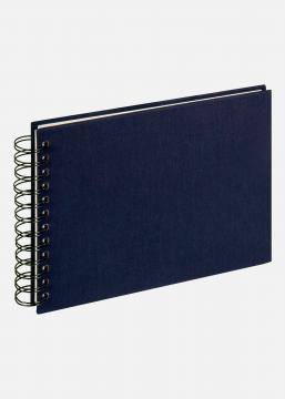 Cloth Album  spirale Bleu - 19,5x15 cm (40 Pages noires / 20 Feuilles)