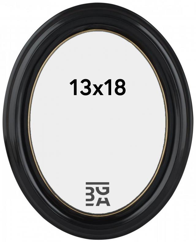 Eiri Mozart Ovale Noir 13x18 cm