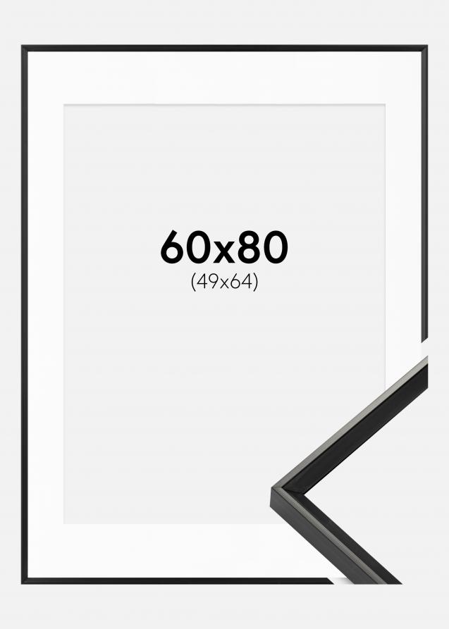 Cadre Desire Noir 60x80 cm - Passe-partout Blanc 50x65 cm