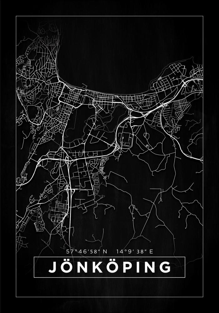 Map - Jnkping - Black