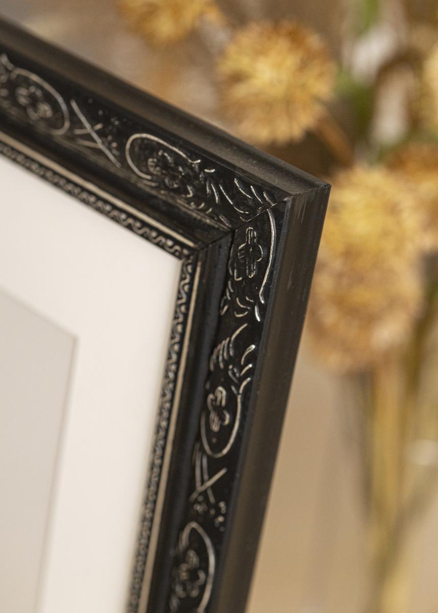 Lueck cadre baroque Bingen 40x60 cm - noir - verre standard