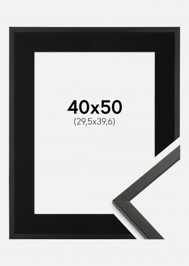 Cadre Galant Noir 40x50 cm - Passe-partout Noir 12x16 pouces