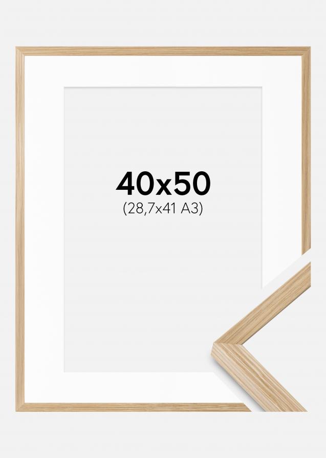 Cadre Soul Oak Veneer 40x50 cm - Passe-partout Blanc 29,7x42 cm (A3)