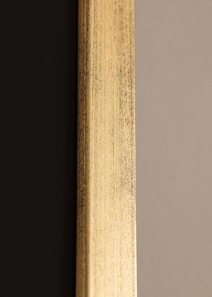 Cadre Stilren Or 13x18 cm - Passe-partout Noir 10x12 cm
