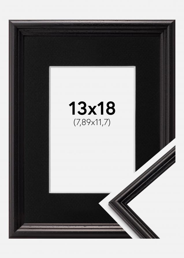 Cadre Horndal Noir 13x18 cm - Passe-partout Noir 3,5x5 pouces