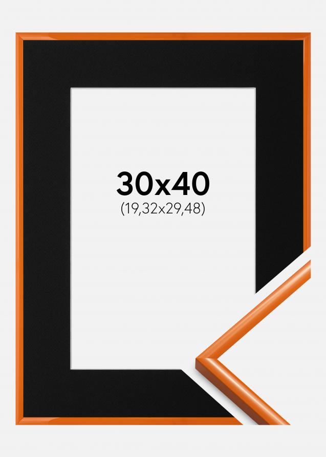 Cadre New Lifestyle Orange clair 30x40 cm - Passe-partout Noir 8x12 pouces
