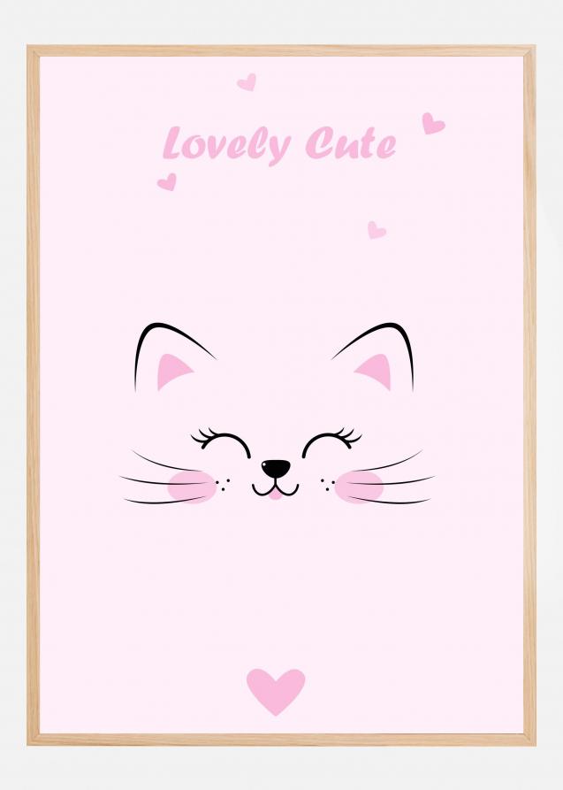 Pink Cat Poster