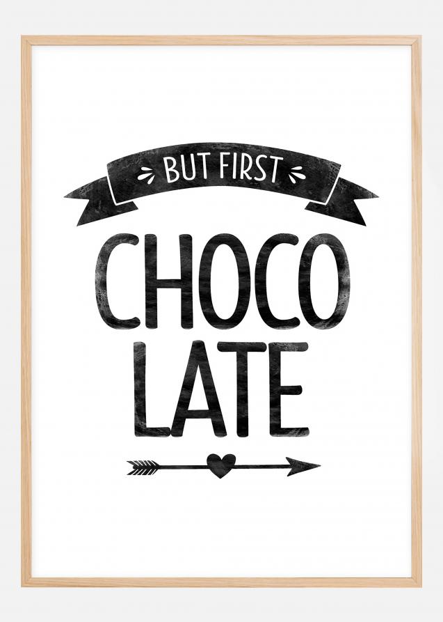 But first chocolate Retro Poster