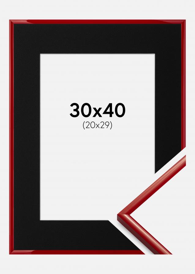 Cadre New Lifestyle Medium Red 30x40 cm - Passe-partout Noir 21x30 cm