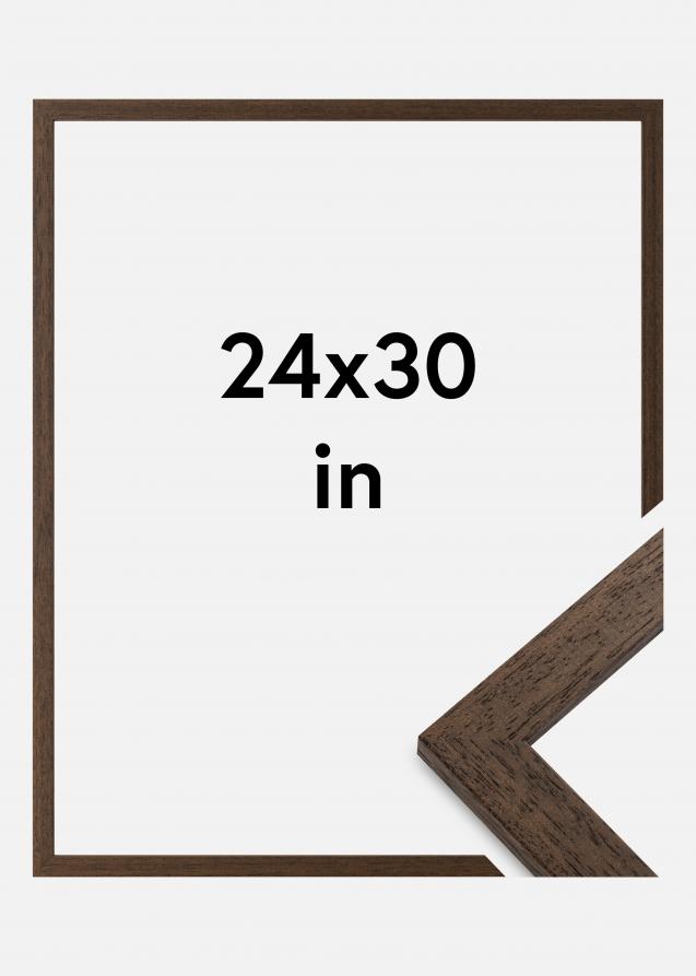 Cadre Brown Wood Verre Acrylique 24x30 inches (60,96x76,2 cm)