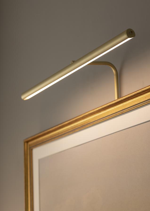 Gallery LED 60 cm pour largeur de cadre +90 cm Éclairage de tableau - Laiton