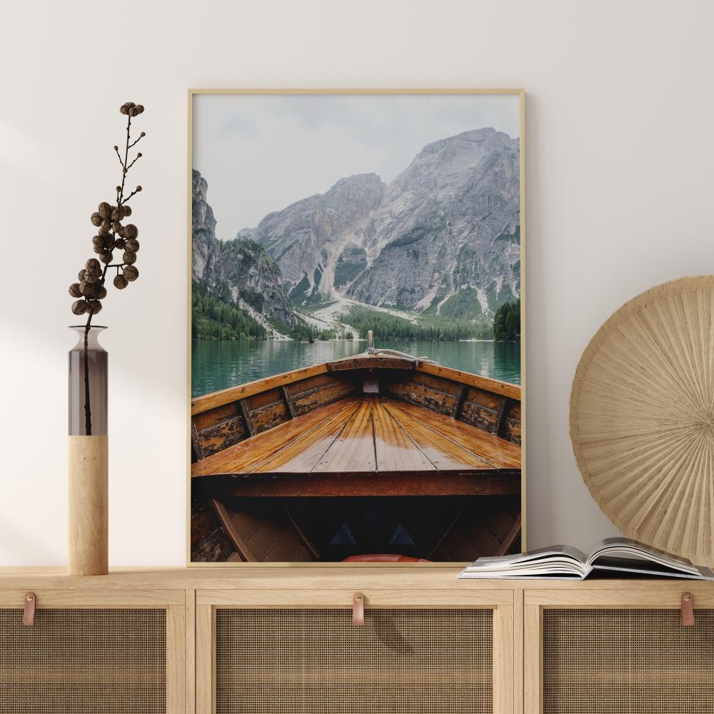 Boat In The Loch Poster