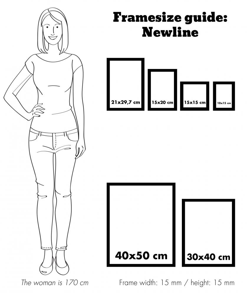 Cadre Newline Blanc 21x29,7 cm (A4)