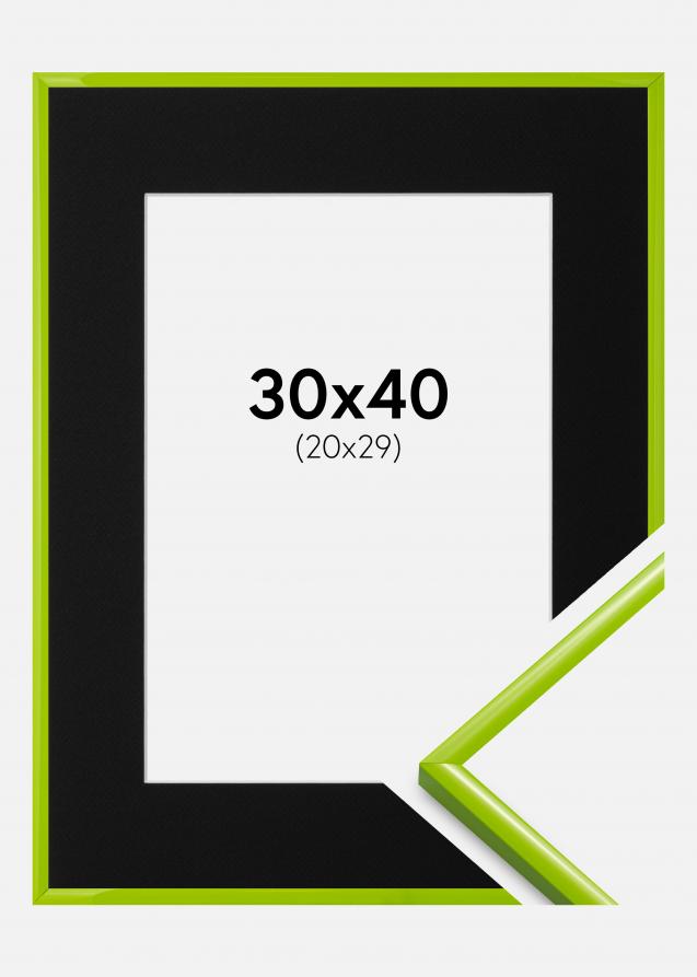 Cadre New Lifestyle May Green 30x40 cm - Passe-partout Noir 21x30 cm