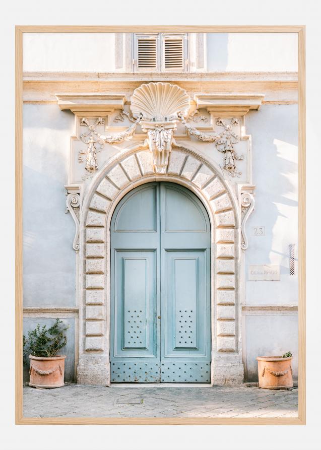 Blue Rome Door Poster