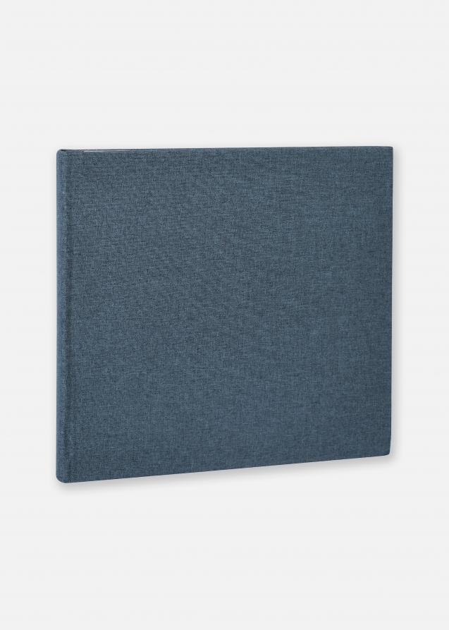 Base Line Canevas Bleu 26x25 cm (40 pages blanches / 20 feuilles)