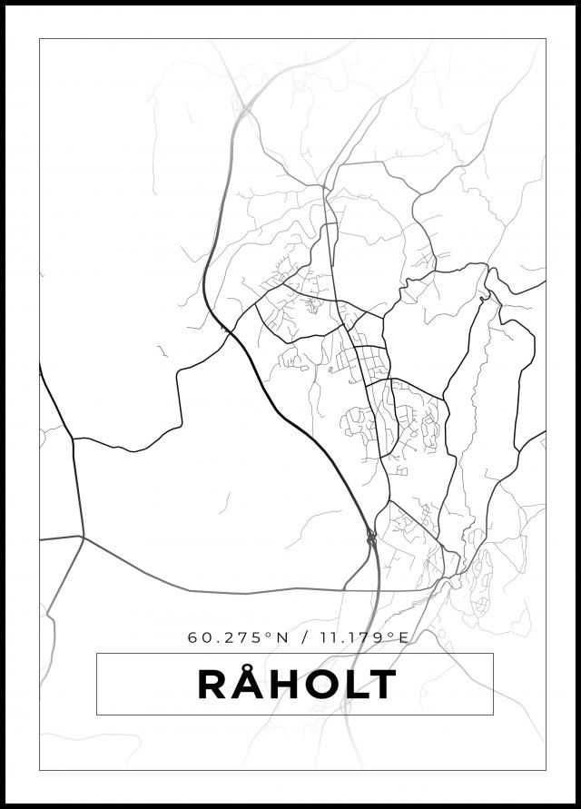 Map - Råholt - White