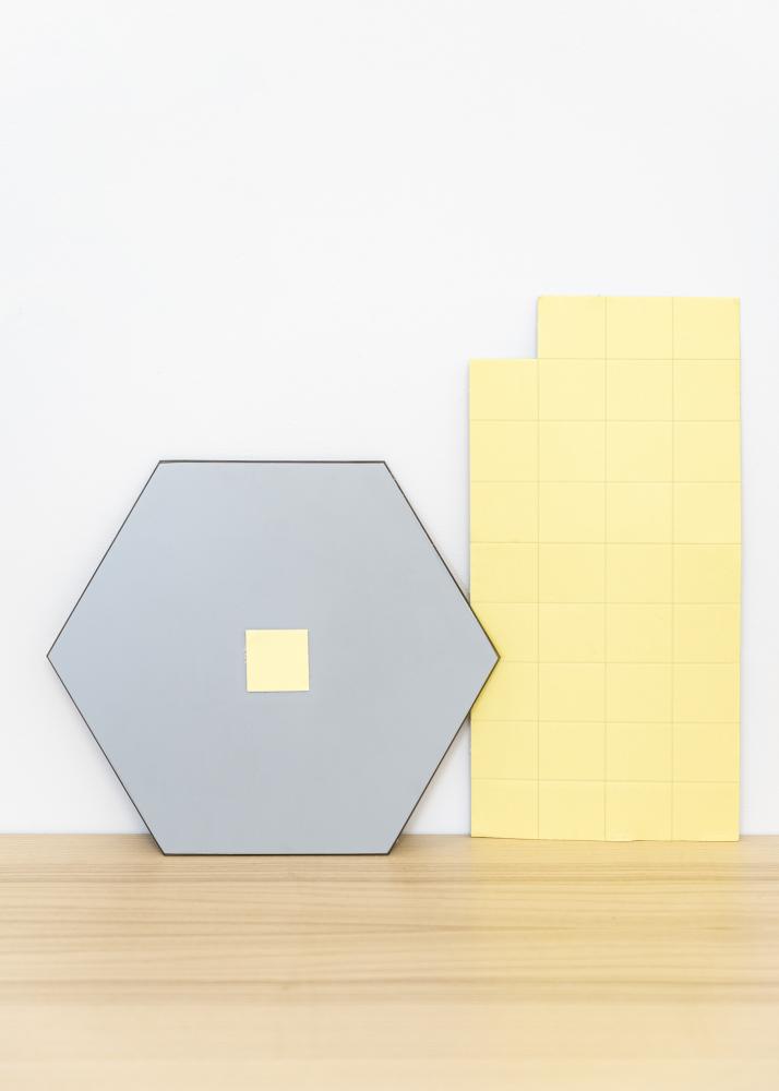 KAILA Miroir Hexagon 18x21 cm - 5-pack