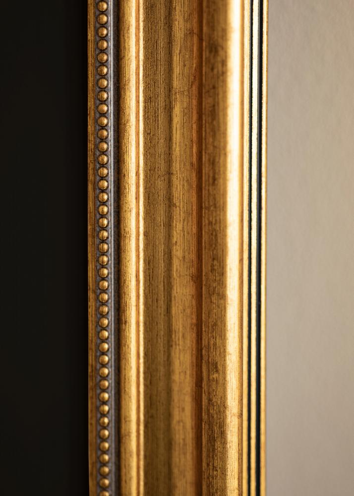 Cadre Rococo Or 60x70 cm - Passe-partout Noir 50x56 cm