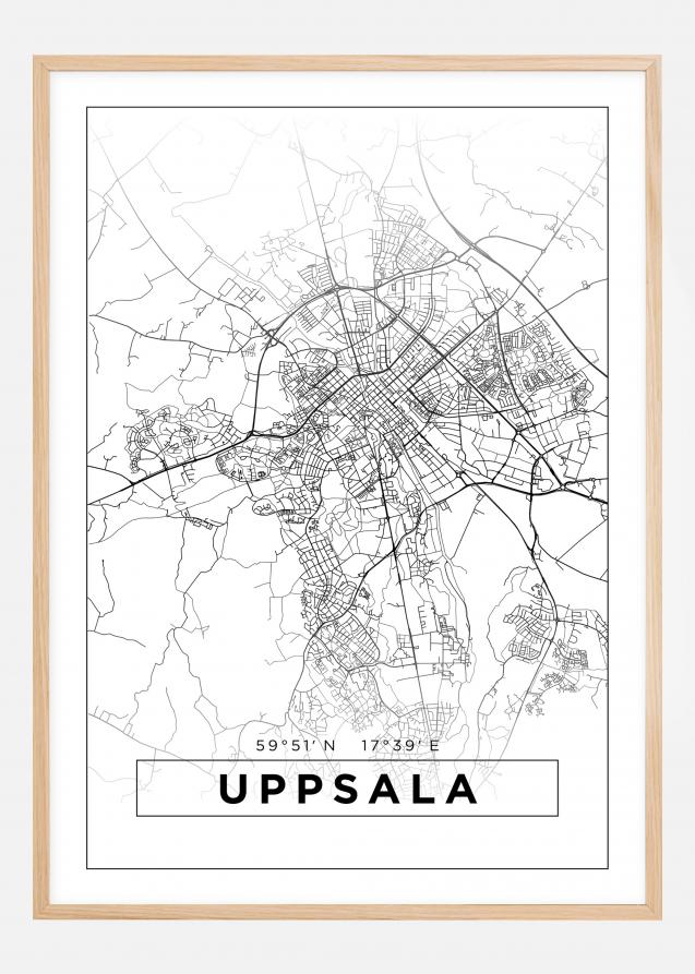 Map - Uppsala - White