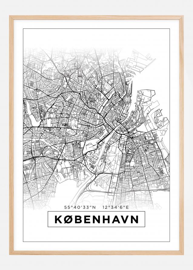 Map - København - White