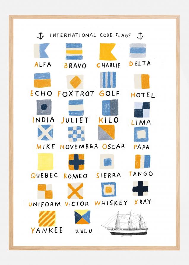 Nautical Flags Poster