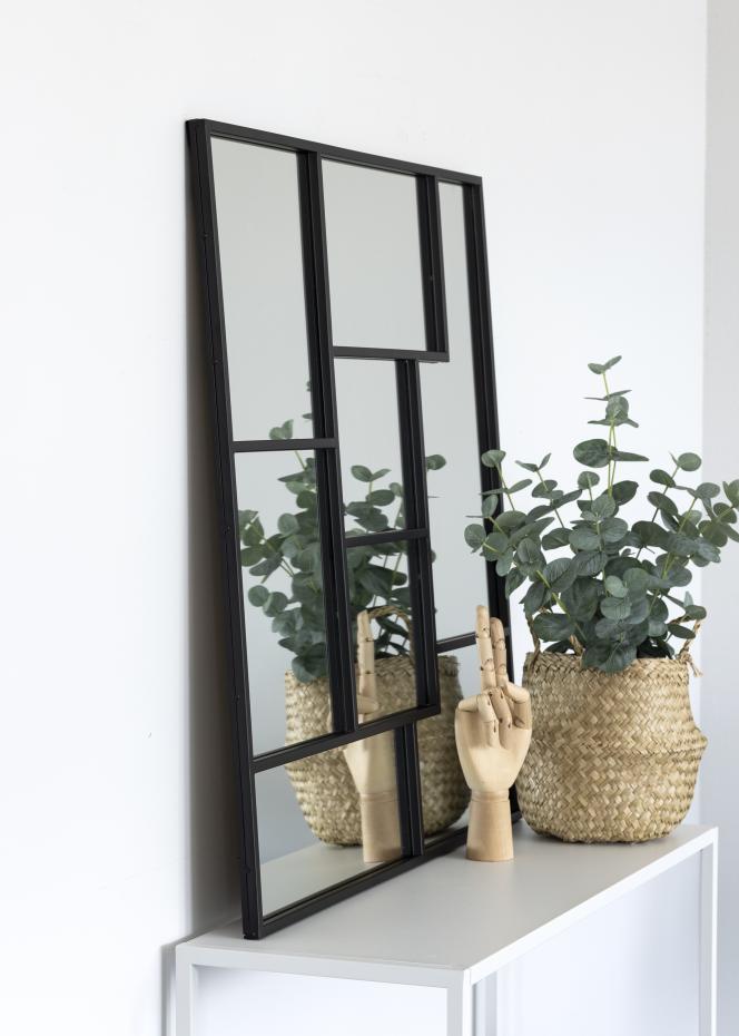 KAILA Miroir Asymetric - Noir 70x70 cm