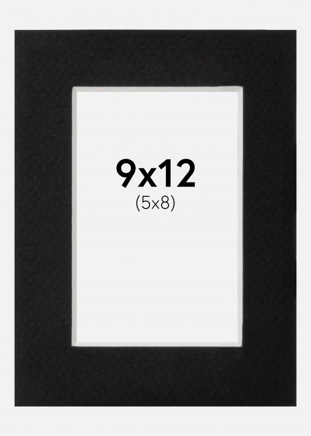 Passe-partout Canson Noir (noyau blanc) 9x12 cm (5x8)