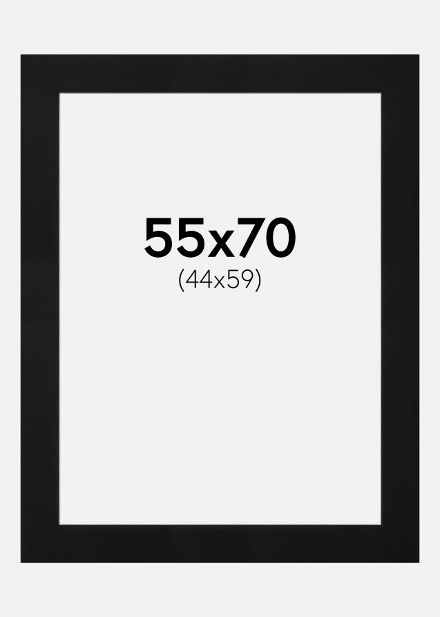 Passe-partout Noir Standard (noyau blanc) 55x70 cm (44x59)