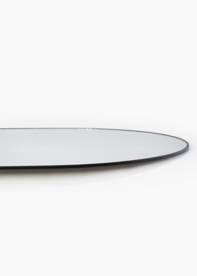 Oval Mirror Jersey - Thin Black 35x80 cm