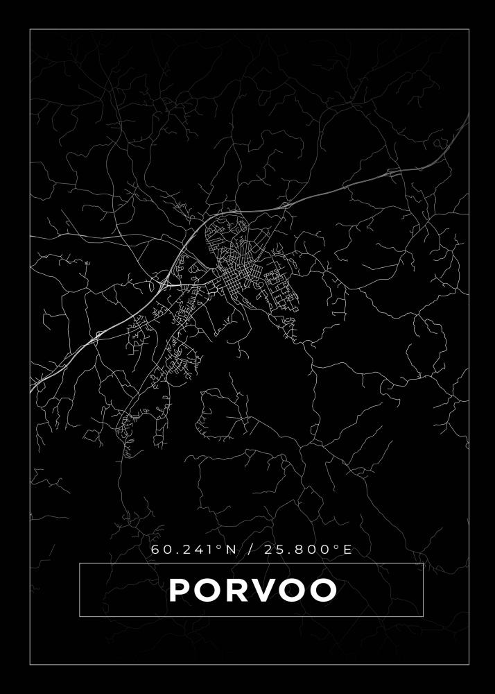 Map - Porvoo - Black
