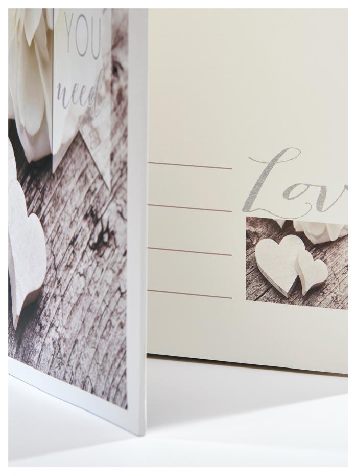 Love is all you need - Album photo - 28x30,5 cm (50 pages blanches/25 feuilles)