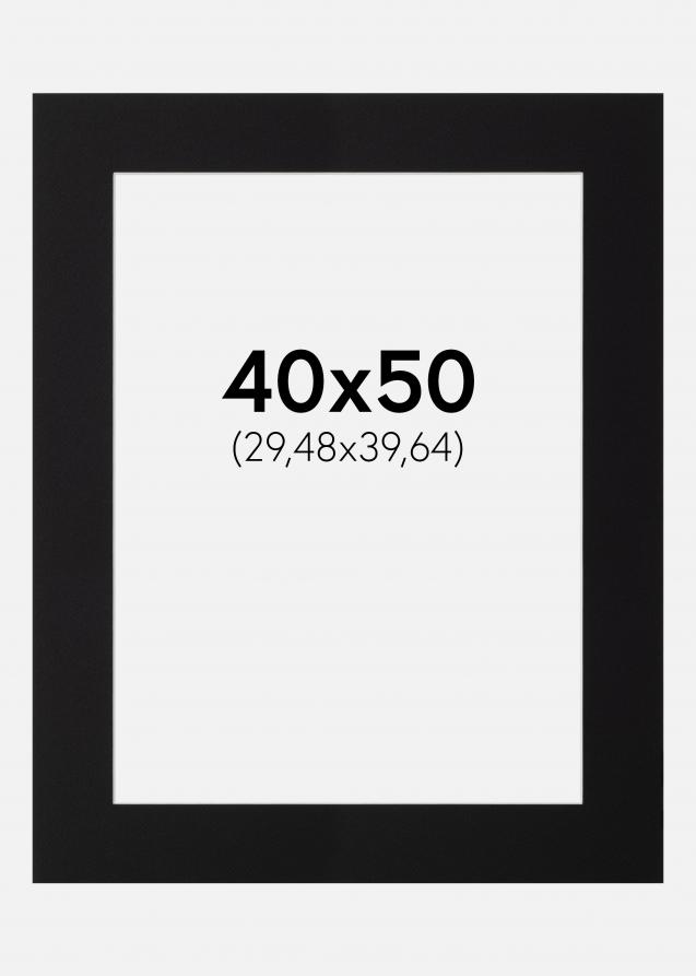 Passe-partout Canson Noir (noyau blanc) 40x50 cm (29,48x39,64)