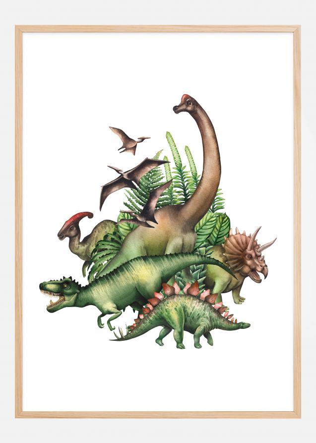 Dinos in the jungle Poster